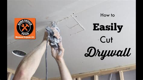 how to cut out an old electrical box|cutting drywall for electrical boxes.